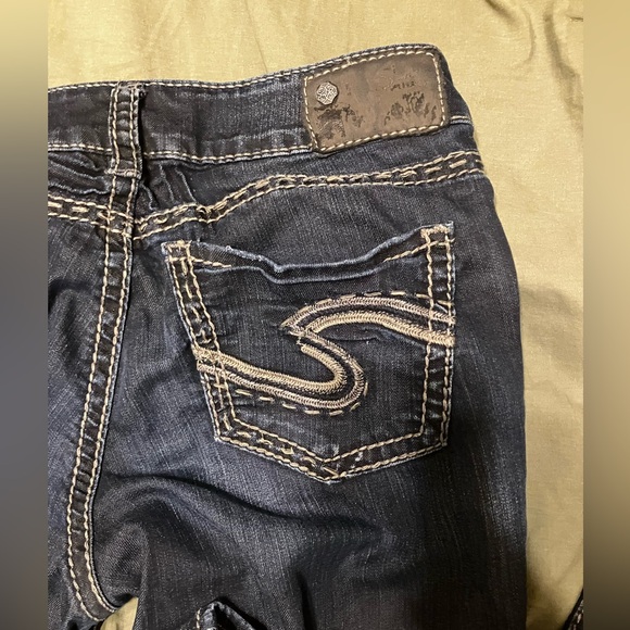 Silver Jeans Suki Baby Bootcut Dark Wash Western Y2K Denim Women’s W28 / L33 - Picture 3 of 7